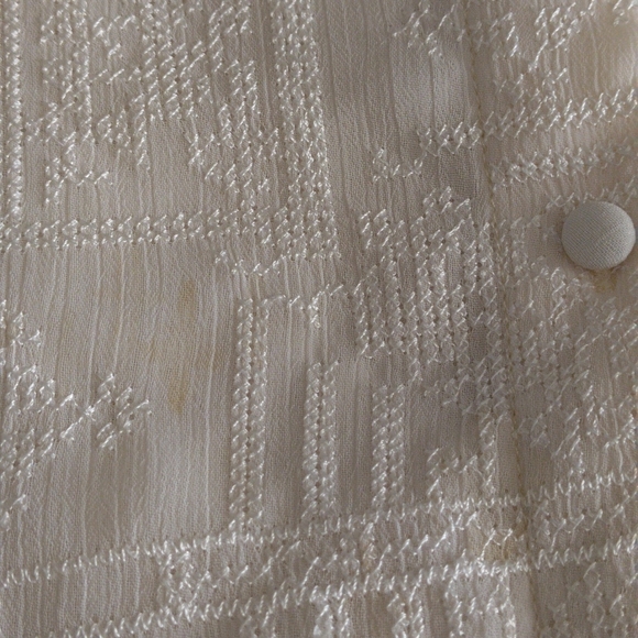 Tularosa Medium Cream Needle Point Midi Skirt - Picture 7 of 17